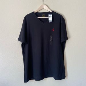 Polo Ralph Lauren V-Neck T-Shirt Black XL